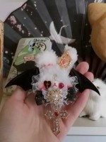 Corrupt Devil - Plush Rabbit Brooch Hairpin Corrupt Devil - Plush Rabbit Brooch Hairpin