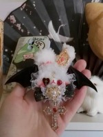 Corrupt Devil - Plush Rabbit Brooch Hairpin