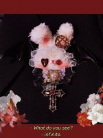 Lolita Plush Rabbit Brooch Hairpin