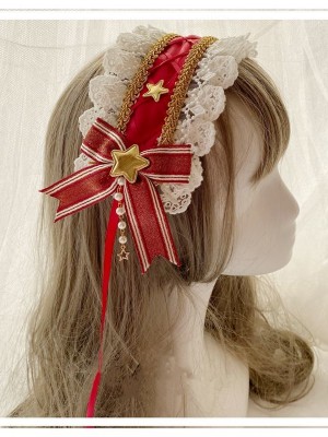 Crimson Lace Hair Band