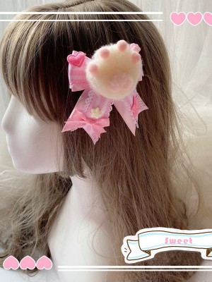 Cute Bear Paw Hair Clip