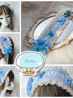 Cute Blue Lolita Hair Band