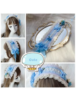 Cute Blue Lolita Hair Band