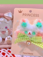 Cute Plush Soft Touch Bunny Hairpin Cute Plush Soft Touch Bunny Hairpin