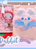 Cute Plush Soft Touch Bunny Hairpin Cute Plush Soft Touch Bunny Hairpin
