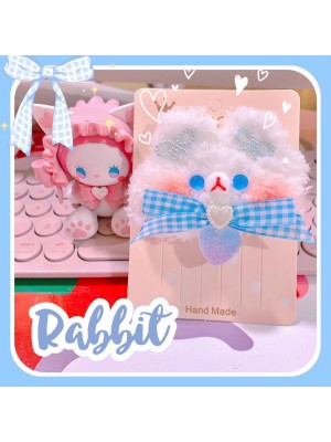 Cute Plush Soft Touch Bunny Hairpin