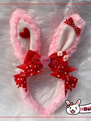 Cute Red Bunny Ears KC