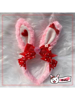 Cute Red Bunny Ears KC