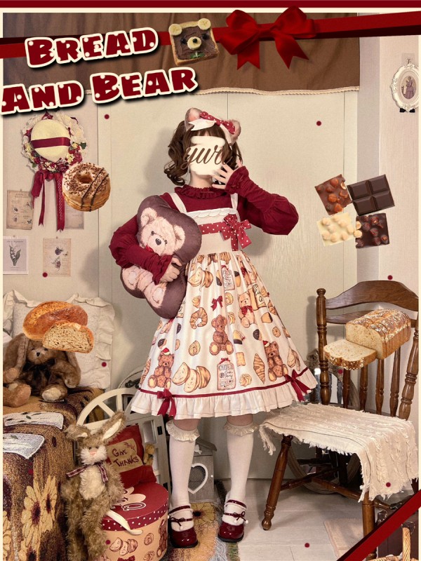 Cute.Q - Bear's Bakery Jumperskirt Cute.Q - Bear's Bakery Jumperskirt