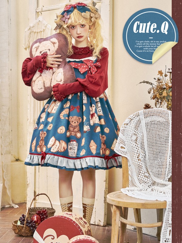 Cute.Q - Bear's Bakery Jumperskirt Cute.Q - Bear's Bakery Jumperskirt