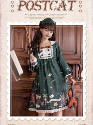 Cute.Q - Post Cat One-piece