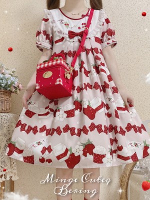 Cute.Q - Strawberry Milk One-piece