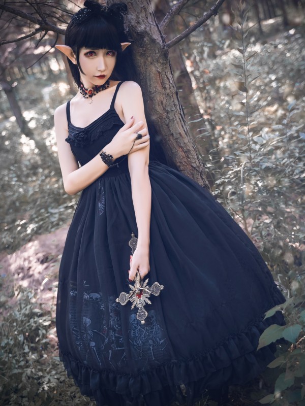 Dancing With The Dead Voile Jumperskirt Dancing With The Dead Voile Jumperskirt