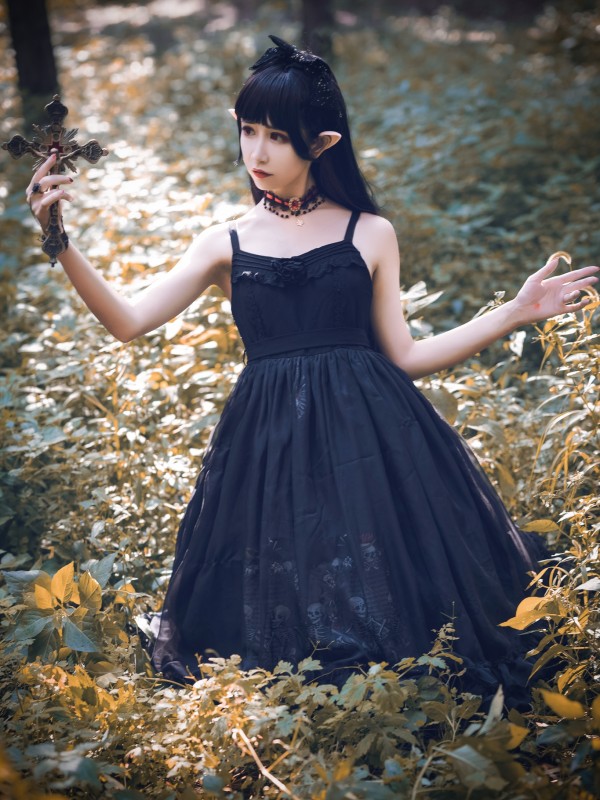 Dancing With The Dead Voile Jumperskirt Dancing With The Dead Voile Jumperskirt