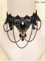 Dark Gothic Lace Choker