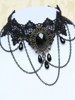 Dark Gothic Lace Choker