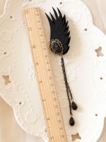 Dark Wings Fringe Earings