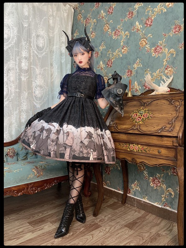 Delorme Grey Crow Jumperskirt Delorme Grey Crow Jumperskirt