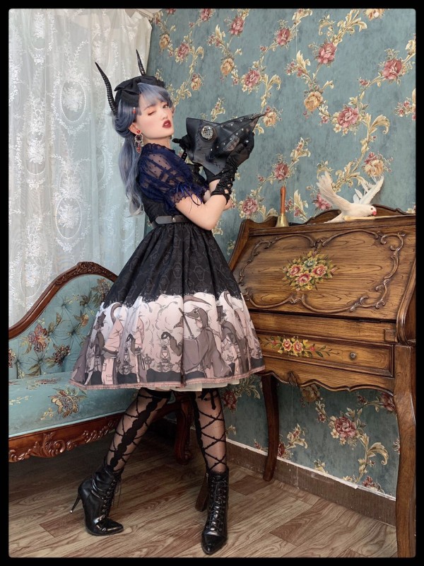 Delorme Grey Crow Jumperskirt Delorme Grey Crow Jumperskirt