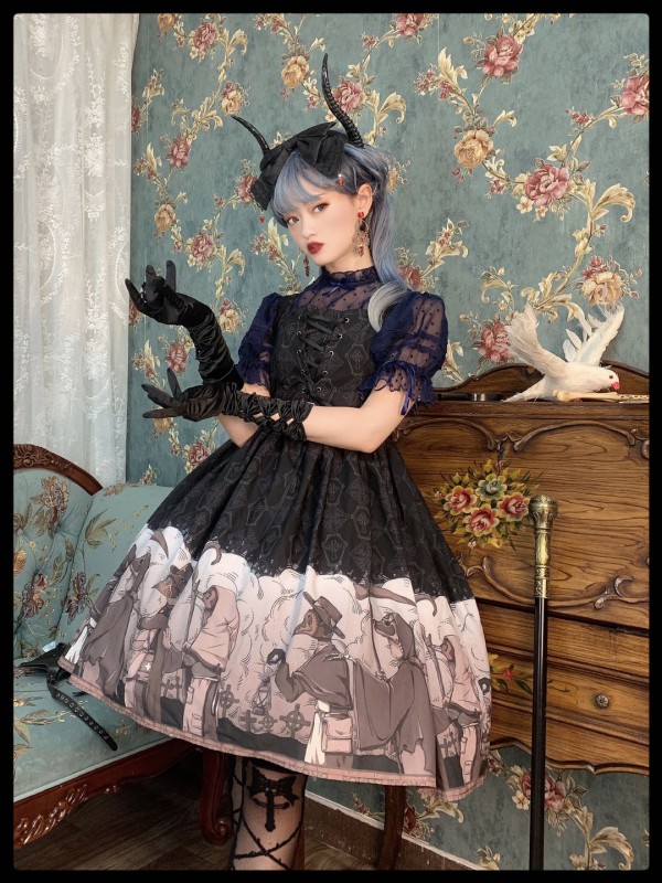 Delorme Grey Crow Jumperskirt Delorme Grey Crow Jumperskirt
