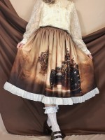 Angelic Kingdom Original printed skirt Differential unit