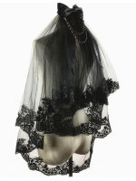 Gothic Lolita Double Lace Veil