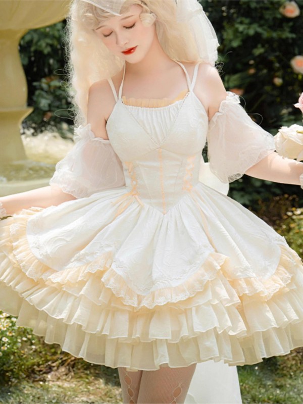【Dream Dance】~Lolita Jumperskirt~Grace Corset Slim~Short ballet Dress