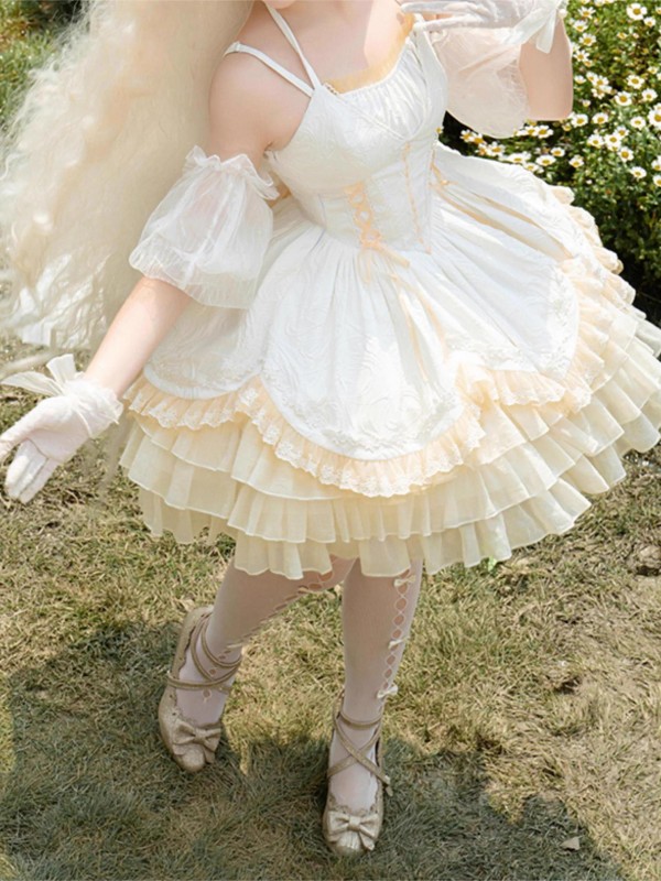 【Dream Dance】~Lolita Jumperskirt~Grace Corset Slim~Short ballet Dress