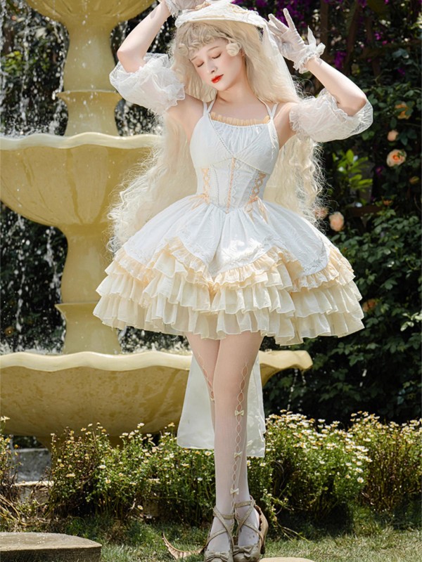 【Dream Dance】~Lolita Jumperskirt~Grace Corset Slim~Short ballet Dress