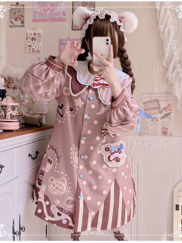 Eieyomi - Bear Afternoon Tea One-piece