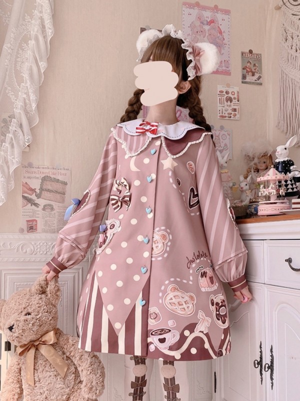Eieyomi - Bear Afternoon Tea One-piece Eieyomi - Bear Afternoon Tea One-piece