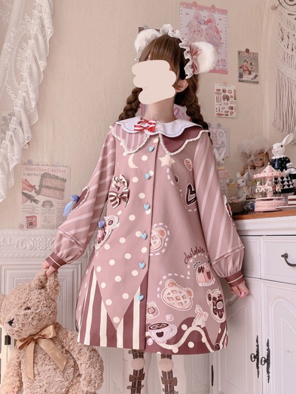 Eieyomi - Bear Afternoon Tea One-piece