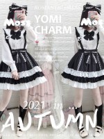 Eieyomi - Black Sugar Suspender Skirt