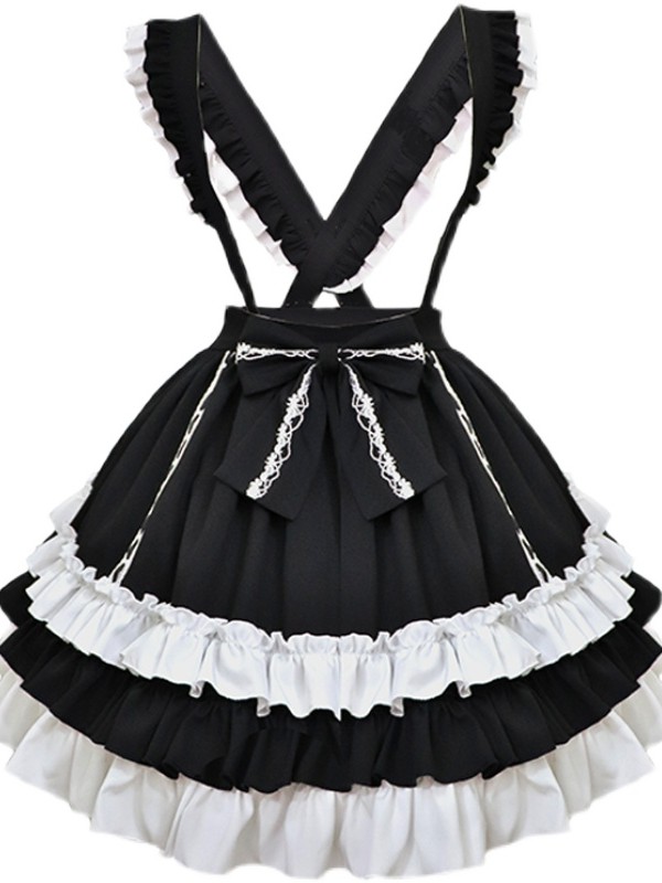 Eieyomi - Black Sugar Suspender Skirt Eieyomi - Black Sugar Suspender Skirt