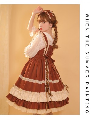 Eieyomi - Milk Coffee Jumperskirt