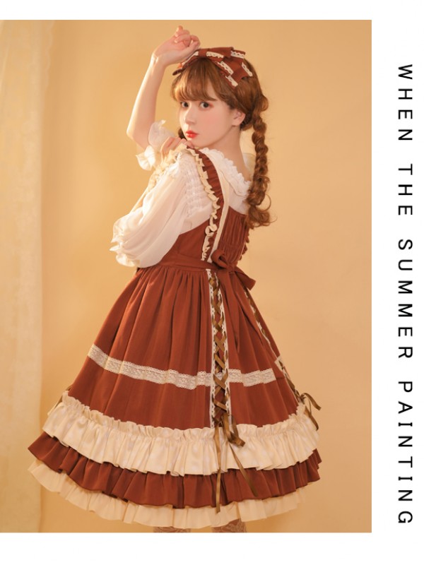 Eieyomi - Milk Coffee Jumperskirt Eieyomi - Milk Coffee Jumperskirt