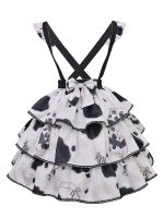 Eieyomi - Sweet Milk Candy Suspender Skirt Eieyomi - Sweet Milk Candy Suspender Skirt