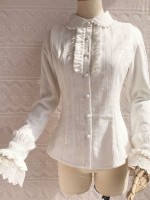 Elegant lace long sleeved blouse