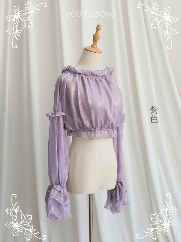 Soufflesong - Eternal Summer Elegant Long Sleeve Blouse Soufflesong - Eternal Summer Elegant Long Sleeve Blouse