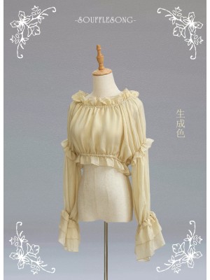 Soufflesong - Eternal Summer Elegant Long Sleeve Blouse