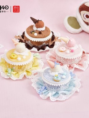 Cake /Ice cream/Donut Theme Mini Hat -- Dessert Hair Clip