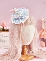 Cake /Ice cream/Donut Theme Mini Hat -- Dessert Hair Clip Cake /Ice cream/Donut Theme Mini Hat -- Dessert Hair Clip