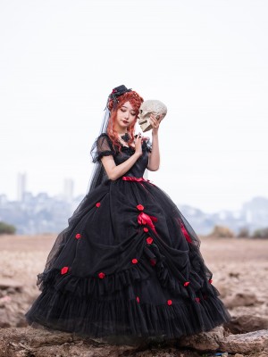 Flying Rose Elegant Bride One-piece