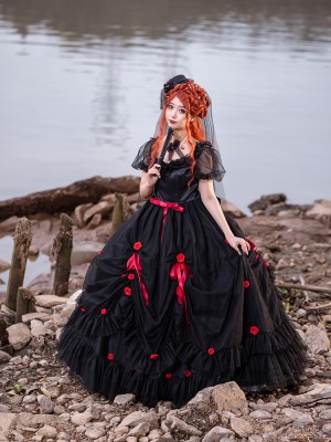 Flying Rose Elegant Bride One-piece