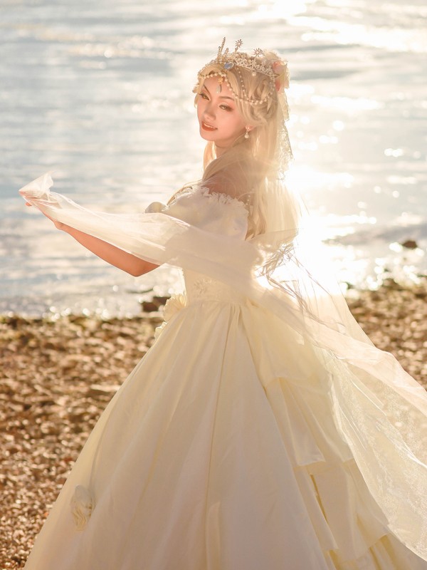 For My Princess Elegant Vintage Wedding One-piece