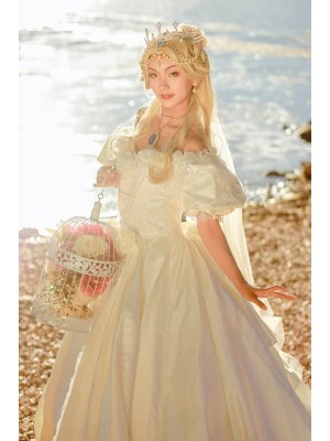 For My Princess Elegant Vintage Wedding One-piece