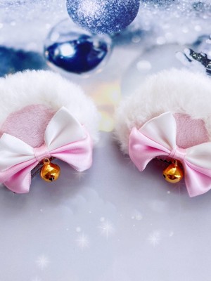 Furry Bear Ear Lolita Hair Clip