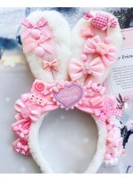 Furry Rabbit Ear Cute Lolita KC