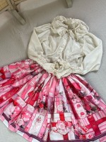 Gift Box printed sweet half skirt