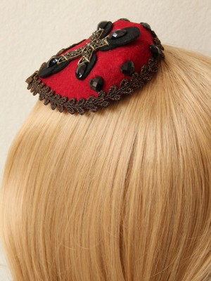 Gothic Cross Mini Top Hat